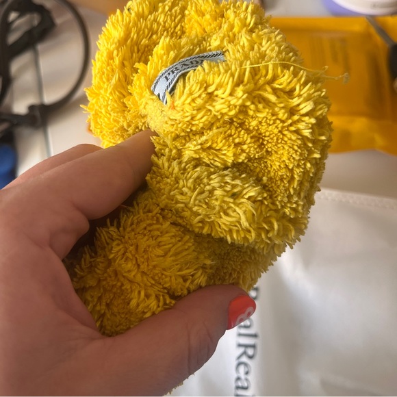 Yellow Large Scrunchie - Picture 2 of 5